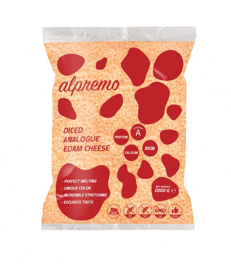 Diced Analogue Edam Cheese